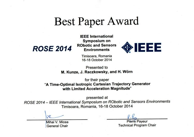 Best_Paper_Award_ROSE_14
